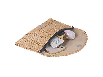 Bolsas Grandes de Palha de Corda Cinza Rede Senhora Arroz Cadeia Fina Praia Melhor Trança