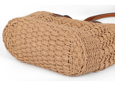 Bolsa de Palha Dramática Chop Bagging Boho Designer Infantil Bolsa Grande 2 Pacotes