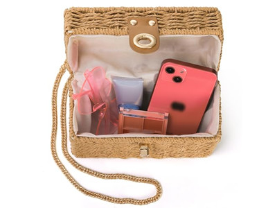 Bolsas de Palha Elegantes Bolsa Moderna Pp Grande Tote Quênia Mini Bolsa Conchas Feminina