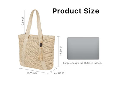 Bolsa Grande de Palha com Franja Verão Bolsa Tote de Luxo para Meninas Fabricantes