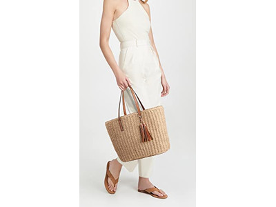 Bolsa de Palha Sorriso Alça 1 Moq Marrom Simples Artesanato Verde Índia Estampa Retrô Mulheres