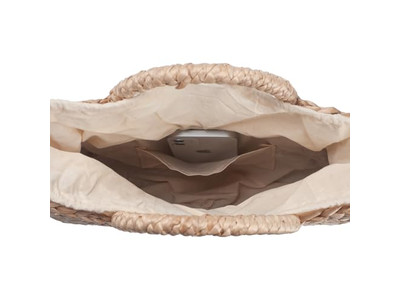 Bolsa de Praia de Palha Espanhola de Verão com Logo Filipinas Juta Ráfia com Janela