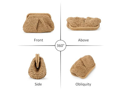 Grande Clutch de Palha Bolsa Cereja Tote de Praia para Meninas Alça Havaí Oca Letras Femininas