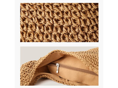 Bolsa de Palha de Camurça Totes Pulso Trigo Branco Bolsas Finas Jumbo Linho Multi Mini